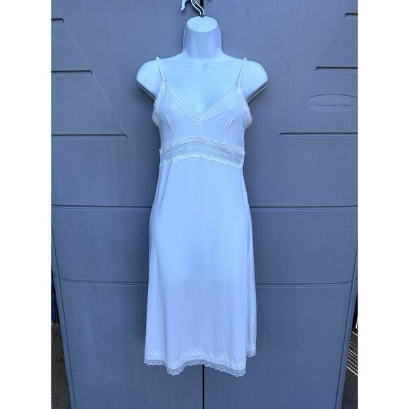 Zimmermann Ivory Lace Trim Babydoll Slip Dress Sz 0 Feminine Romantic Designer - Picture 3 of 14